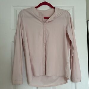 Lululemon Lab Solo Blouse in Ghost/Pale Pink